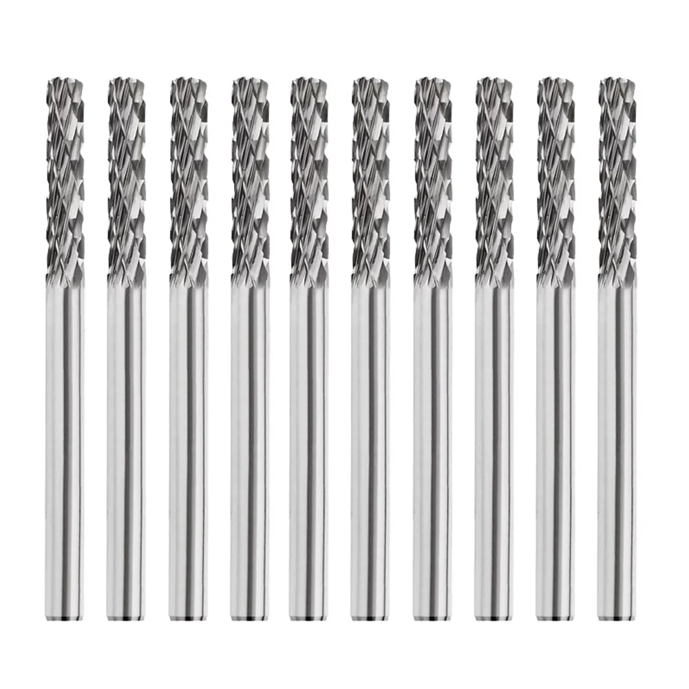 10pcs 3mm Shank Double Rotary Burr Cut Tungsten Carbide Rotary Burr Sets For Cast Iron Copper Carbon Steel Abrasive Tools
10pcs 3mm Shank Double Rotary Burr Cut Tungsten Carbide Rotary Burr Sets For Cast Iron Copper Carbon Steel Abrasive Tools