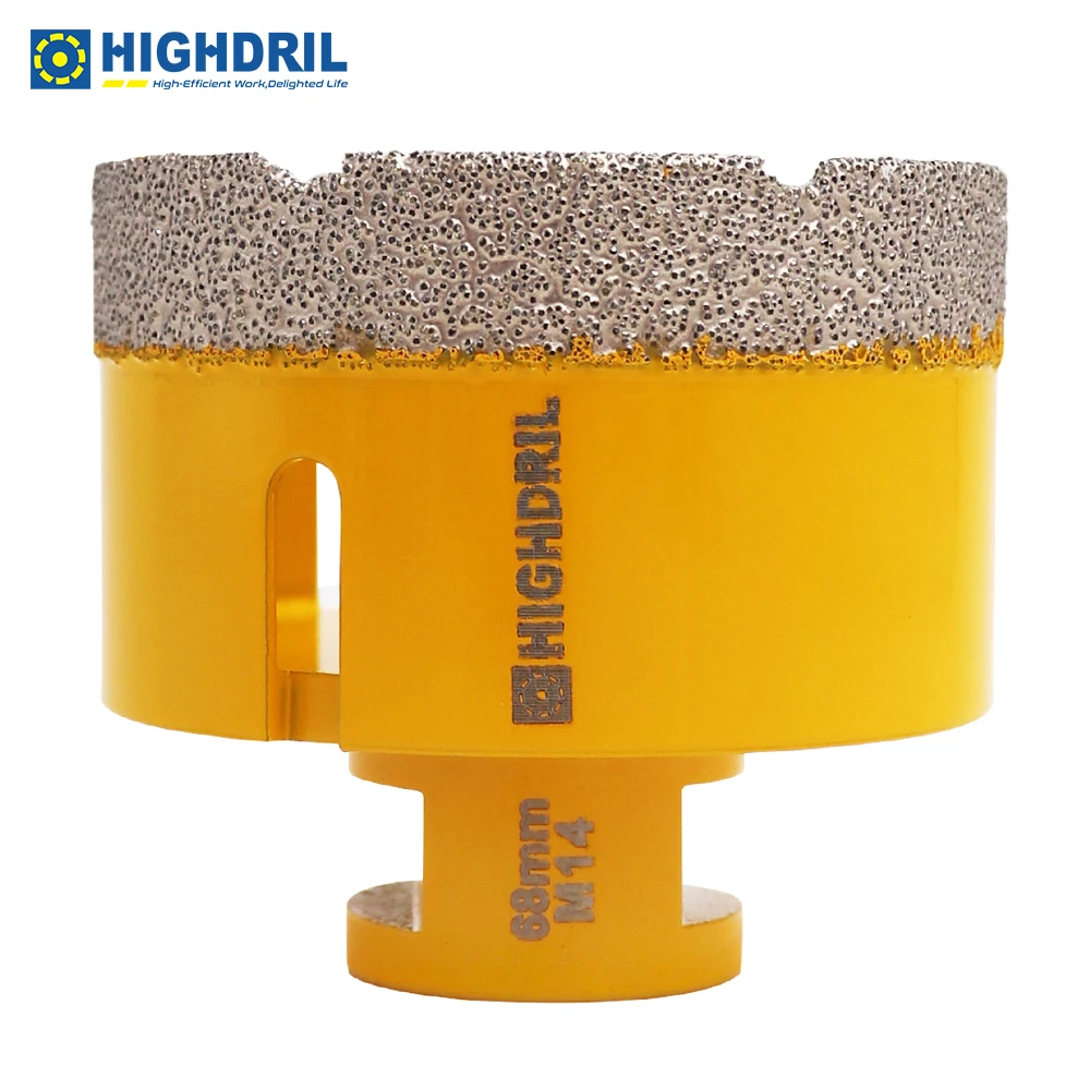 HIGHDRIL Diamond Vacuum Brazed Tools Hole Saw Drill Core Bits For Tile Porcelain Ceramic On Angle Grinder Dia75mm M14 Thread
HIGHDRIL Diamond Vacuum Brazed Tools Hole Saw Drill Core Bits For Tile Porcelain Ceramic On Angle Grinder Dia75mm M14 Thread