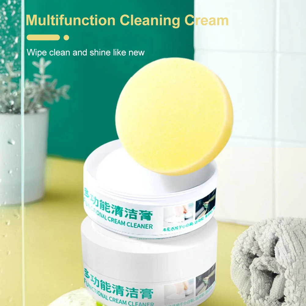 Multifunction Cleaning Cream Sofa Shoes Leather Decontamination Kitchen Stainless Steel Cookware Paste Cleaner Household
Multifunction Cleaning Cream Sofa Shoes Leather Decontamination Kitchen Stainless Steel Cookware Paste Cleaner Household