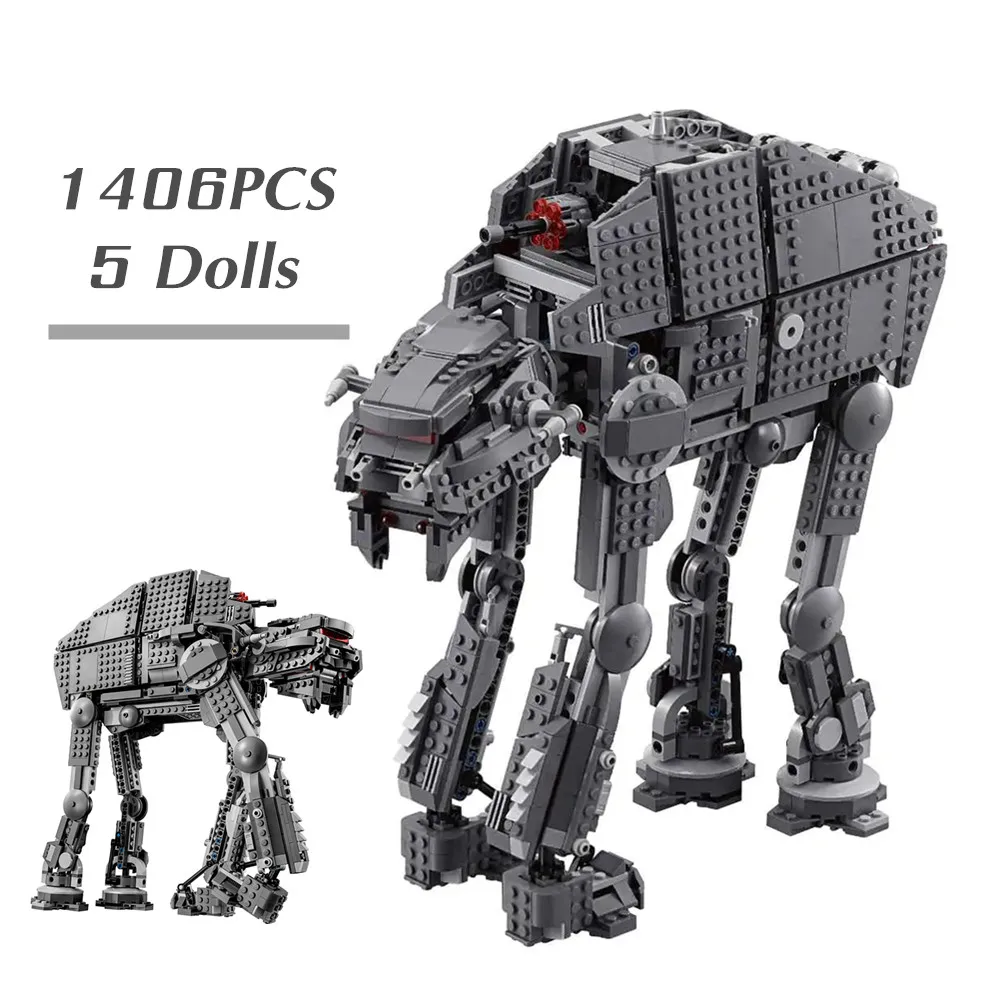 

Disney Stars Walker Space Wars Heavy Assault Walker AT-M6 Figures Model FIT 75189 Building Block Brick Kid Toy Gift 10908