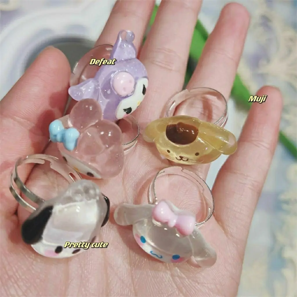 Kawaii Kuromi Melody Cinnamoroll кольца для девочек милые романтические Мультяшные кольца для женщин регулируемые ювелирные изделия аксессуары Kuromi подар...
Kawaii Kuromi Melody Cinnamoroll кольца для девочек милые романтические Мультяшные кольца для женщин регулируемые ювелирные изделия аксессуары Kuromi подар...
