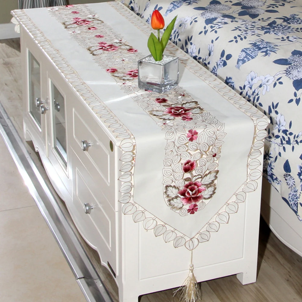 Brand New Table Runner Embroidered Kitchen Lace Party Rectangle Replacement Reusable Dining Room Floral Spare Parts
Brand New Table Runner Embroidered Kitchen Lace Party Rectangle Replacement Reusable Dining Room Floral Spare Parts