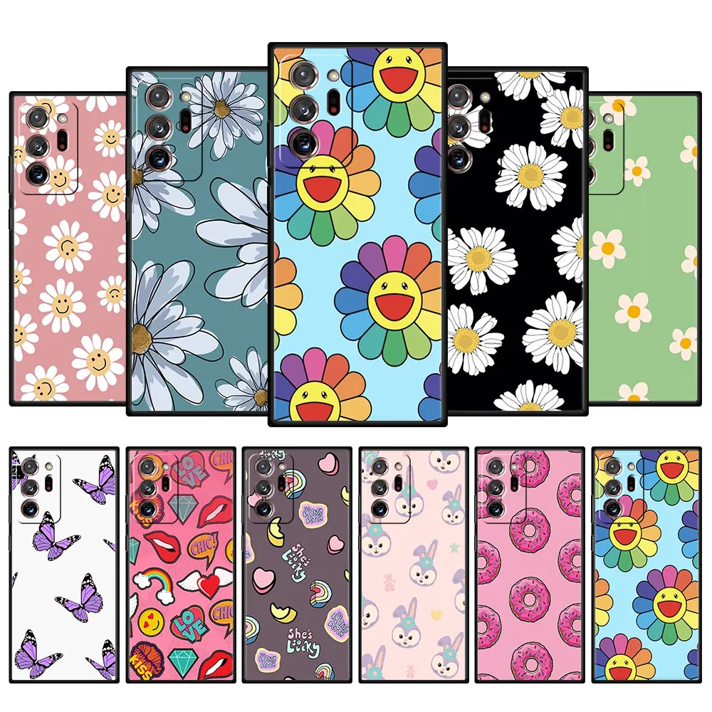 Matte Case Coque for Samsung Galaxy Note20 Ultra Note 8 9 10 Plus M30s M32 M23 cartoon sunflower smiley flower Silicone Cell
Matte Case Coque for Samsung Galaxy Note20 Ultra Note 8 9 10 Plus M30s M32 M23 cartoon sunflower smiley flower Silicone Cell