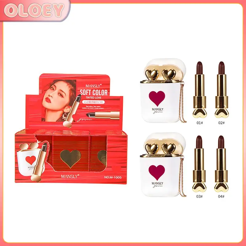 2PCS NEW Matte Lipstick Creative Heart-beating Earphone Lipstick Easy To Carry Showing White Complexion Not Easy To Fade TSLM1
2PCS NEW Matte Lipstick Creative Heart-beating Earphone Lipstick Easy To Carry Showing White Complexion Not Easy To Fade TSLM1