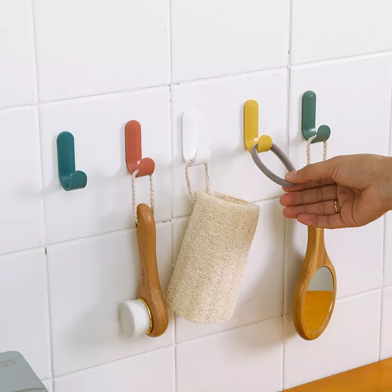 Plastic Wall Hook Self-adhesive Pure Color Nordic Style J Shape ABS No Trace Multi Purpose 1Set Home Decoration
Plastic Wall Hook Self-adhesive Pure Color Nordic Style J Shape ABS No Trace Multi Purpose 1Set Home Decoration