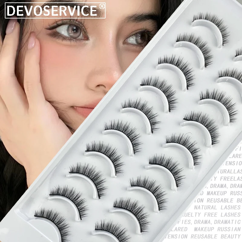 DEVOSERVICE NEW 3D Mink False Eyelashes 10 Pairs Natural Thick Fluffy Lashes Makeup Russian Eye Lash Extension Reusable Beauty
DEVOSERVICE NEW 3D Mink False Eyelashes 10 Pairs Natural Thick Fluffy Lashes Makeup Russian Eye Lash Extension Reusable Beauty