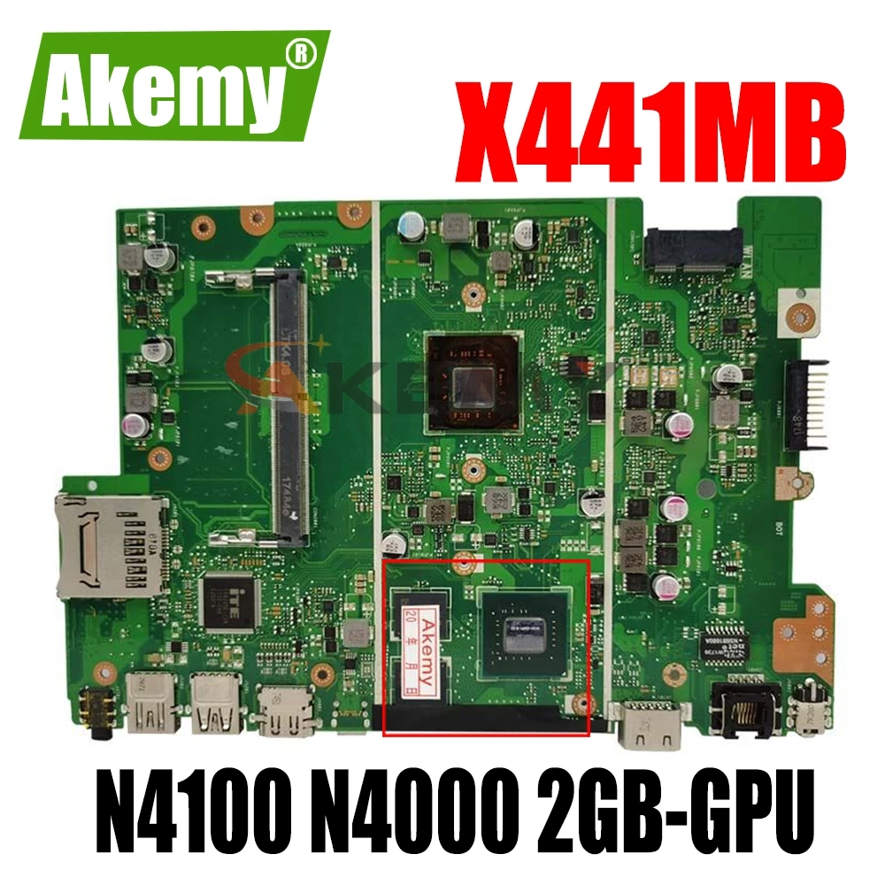 Материнская плата Akemy X441MB для ноутбука Asus X441MB X441M материнская плата с N4100 N4000 2GB-GPU
Материнская плата Akemy X441MB для ноутбука Asus X441MB X441M материнская плата с N4100 N4000 2GB-GPU