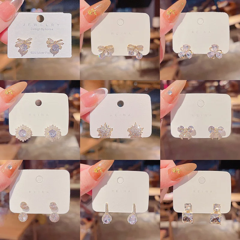 Wholesale Sterling Silvers Post Zircon Pearl Earrings Bow Stud Eardrops Jewelry Women Gift
Wholesale Sterling Silvers Post Zircon Pearl Earrings Bow Stud Eardrops Jewelry Women Gift