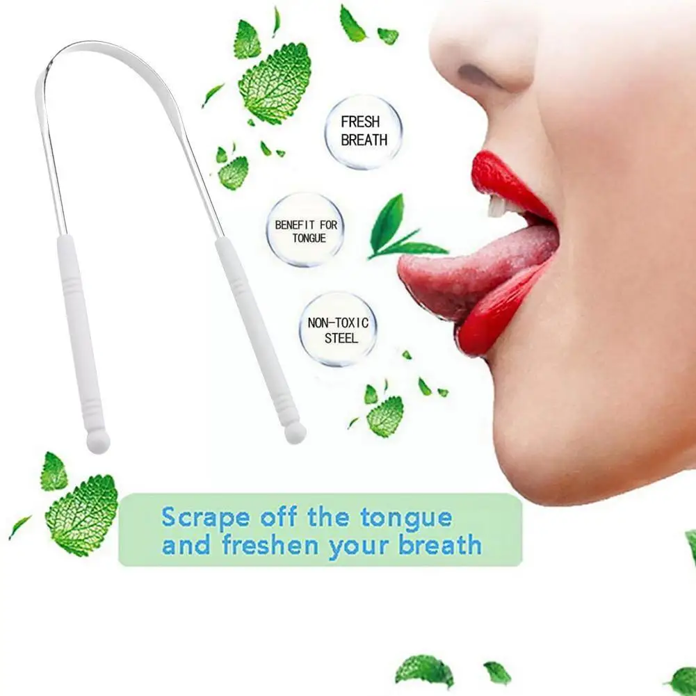 Tongue Cleaning Steel Tongue Cleaner Brush Breath Tongue Hygiene Care Tools Cleaning Toothbrush Coated R6e6
Tongue Cleaning Steel Tongue Cleaner Brush Breath Tongue Hygiene Care Tools Cleaning Toothbrush Coated R6e6