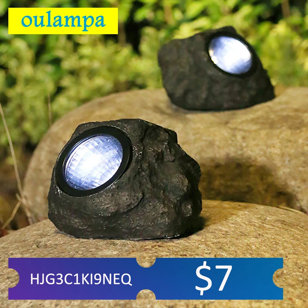 4LED Solar Garden Spotlight Simulation Stone Park Courtyard Path Patio Landscape Decoration Lawn Ground Lights
4LED Solar Garden Spotlight Simulation Stone Park Courtyard Path Patio Landscape Decoration Lawn Ground Lights