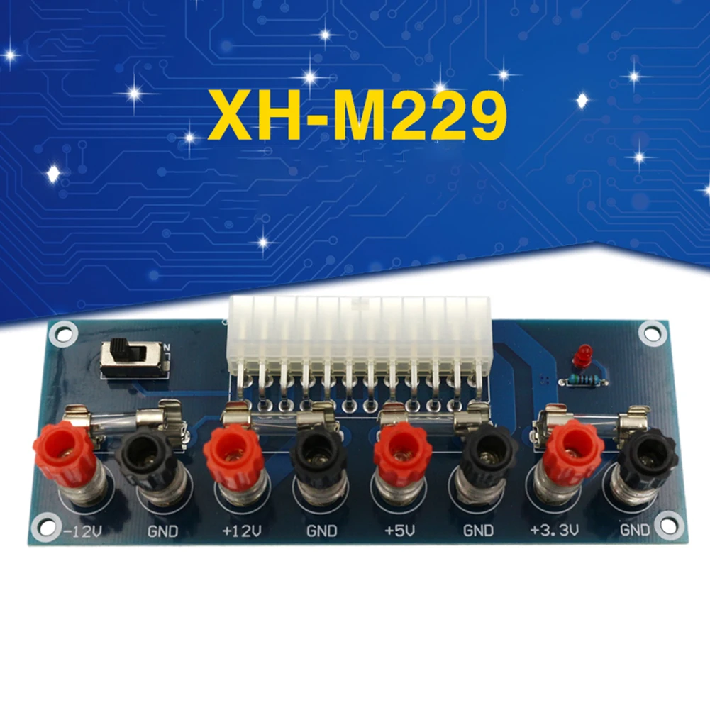 XH-M229 Desktop PC Chassis Power ATX Transfer To Adapter Board Power Supply Circuit Outlet Module 24Pin Output Test Module
XH-M229 Desktop PC Chassis Power ATX Transfer To Adapter Board Power Supply Circuit Outlet Module 24Pin Output Test Module