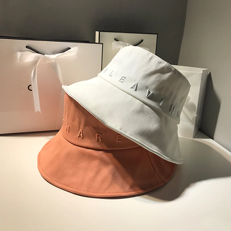MYALICE New Fashion Three-dimensional Letter Embroidery Fisherman Hat Women Outdoor Sun Protection Panama Bucket Hats Basin Caps
MYALICE New Fashion Three-dimensional Letter Embroidery Fisherman Hat Women Outdoor Sun Protection Panama Bucket Hats Basin Caps