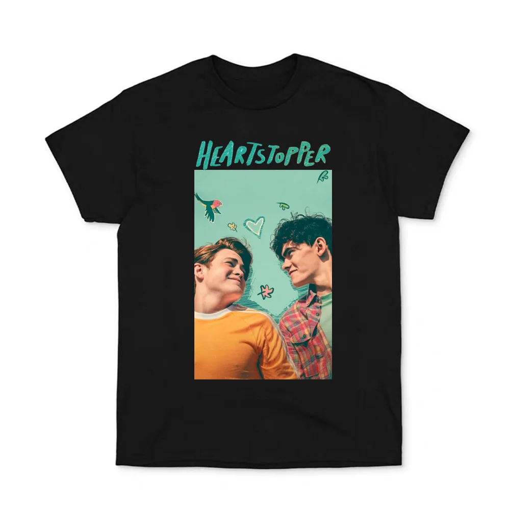 Heartstopper Nick and Charlie T shirt Men Heartstopper Tees Hip Hop Women Luxury Summer Fashion Short Sleeve Free shipping
Heartstopper Nick and Charlie T shirt Men Heartstopper Tees Hip Hop Women Luxury Summer Fashion Short Sleeve Free shipping