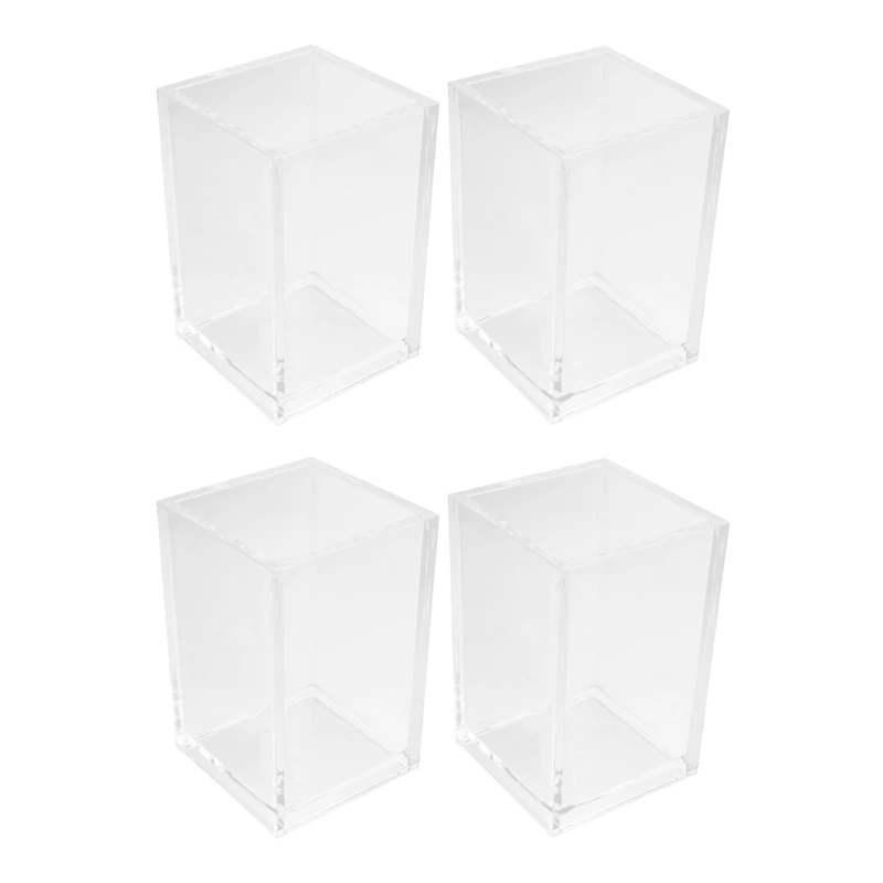 Acrylic Pen Holder 4 Pack,Clear Desktop Pencil Cup Stationery Organizer For Office Desk Accessory
Acrylic Pen Holder 4 Pack,Clear Desktop Pencil Cup Stationery Organizer For Office Desk Accessory