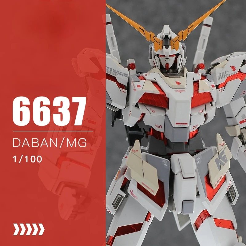 DABAN Anime Mobile Suit MG 1/100 Daban 6637 RX-0 Unicorn Assemble Model Kit Action Figure
DABAN Anime Mobile Suit MG 1/100 Daban 6637 RX-0 Unicorn Assemble Model Kit Action Figure