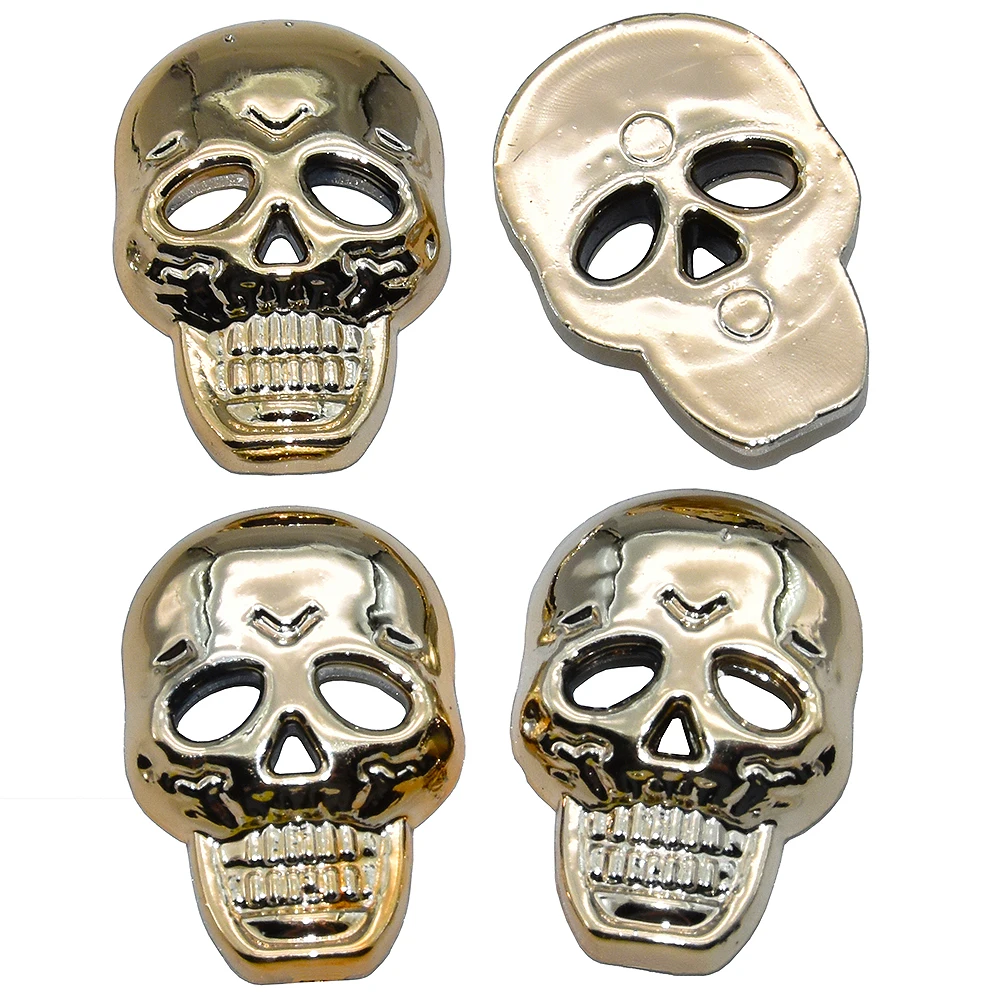 50PCs/Lot Plating Gold Skull Plastic Buttons Sewing Scrapbooking For Jeans Decorated Handmade Crafts 18x13mm Resin Button
50PCs/Lot Plating Gold Skull Plastic Buttons Sewing Scrapbooking For Jeans Decorated Handmade Crafts 18x13mm Resin Button