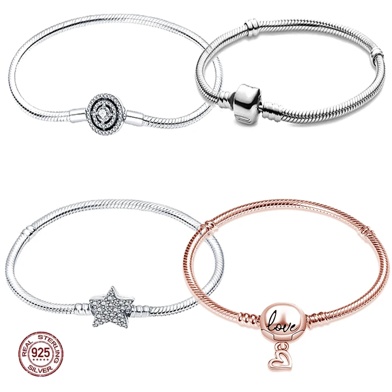 Женский браслет из серебра 925 пробы, с бусинами
Женский браслет из серебра 925 пробы, с бусинами