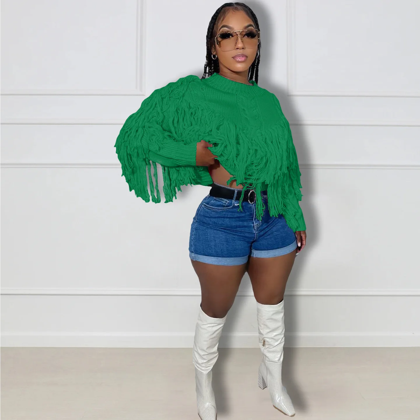 023 New Knitted Sweaters Crochet Fringe Top Women Pullover Winter Tops Knitwear Fashion Vintage Jumper Sweatshirts Tassel
023 New Knitted Sweaters Crochet Fringe Top Women Pullover Winter Tops Knitwear Fashion Vintage Jumper Sweatshirts Tassel