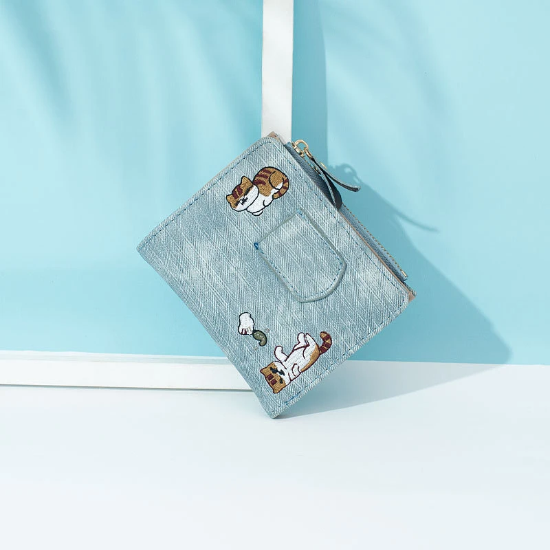 2022 New Fashion Women's Wallet Short Ladies Small Card Holder Cats Print Girls Korean Style Two-fold Female Coin Bags
2022 New Fashion Women's Wallet Short Ladies Small Card Holder Cats Print Girls Korean Style Two-fold Female Coin Bags