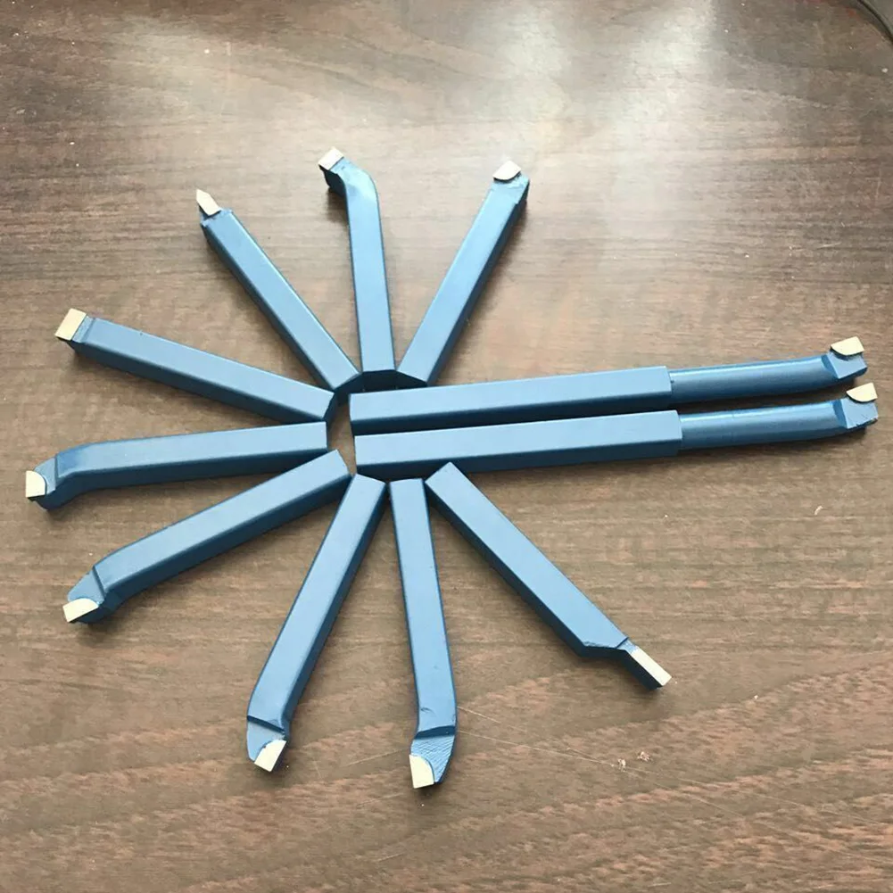 11PCS Carbide Tip Tipped Cutter Tool Bit Cutting Set 45 Steel Metal Lathe Tools 10mm/12mm Carbide External Turning Tool
11PCS Carbide Tip Tipped Cutter Tool Bit Cutting Set 45 Steel Metal Lathe Tools 10mm/12mm Carbide External Turning Tool