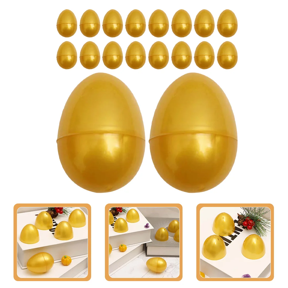 24 Pcs Multi-function Empty Eggs Round Basket Filling Easter Plastic Baskets Multi-purpose Golden
24 Pcs Multi-function Empty Eggs Round Basket Filling Easter Plastic Baskets Multi-purpose Golden