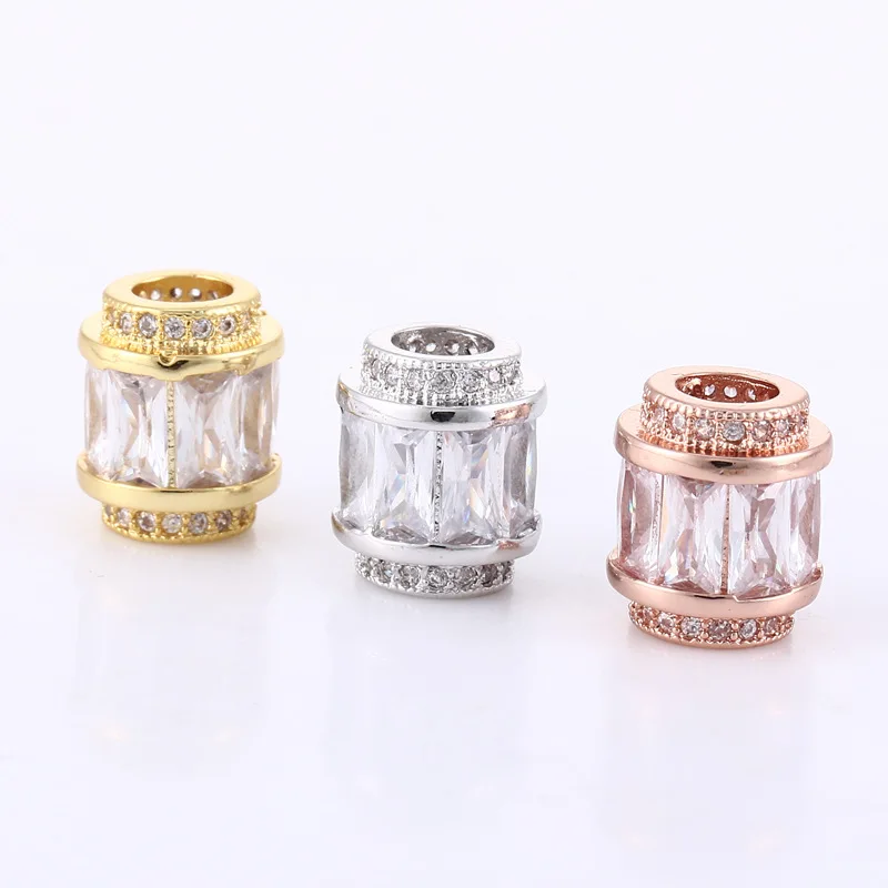 1 Piece 3 Colors Cylindrical Bracelet Spacer Beads with Zircon for Necklace Bracelets Jewellery Making Accessories
1 Piece 3 Colors Cylindrical Bracelet Spacer Beads with Zircon for Necklace Bracelets Jewellery Making Accessories