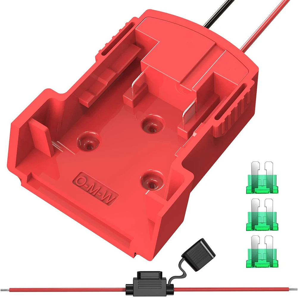 Power Wheels Adapter for Milwaukee with Fuse Holder and Fuses M18 18V Lithium Battery DIY Battery Converter Power Connector Kit
Power Wheels Adapter for Milwaukee with Fuse Holder and Fuses M18 18V Lithium Battery DIY Battery Converter Power Connector Kit