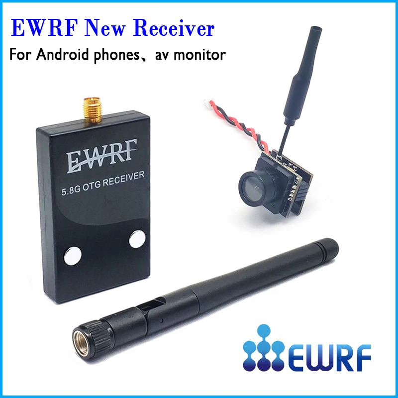 Мини-передатчик 5 8G FPV 48CH 25mW с камерой 600TVL и приемником EWRF OTG UVC для планшетов Android |