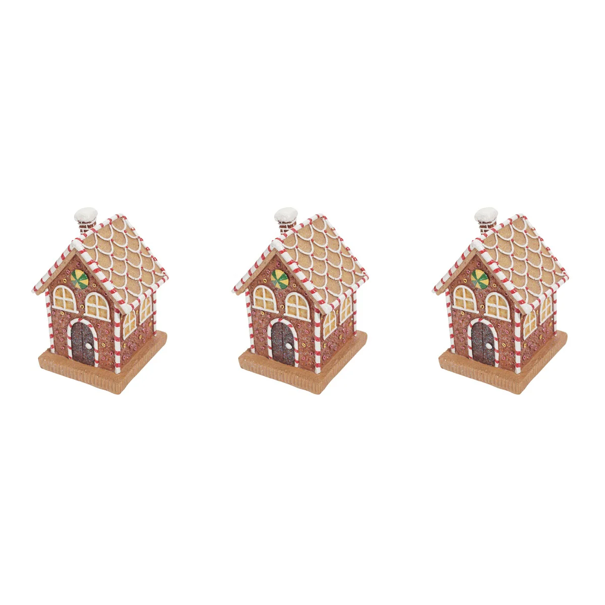 3pcs Decorative Led Lighted Gingerbread House Ornament Xmas Home Decor Figurine
3pcs Decorative Led Lighted Gingerbread House Ornament Xmas Home Decor Figurine