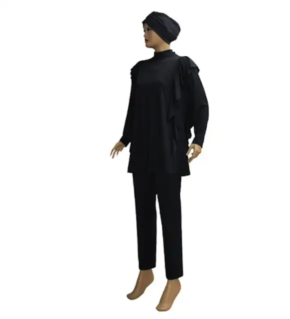 Women's Clothing Hashema Black Valon Lined Full Closed Hijab Swimwear with Large Size Option
Women's Clothing Hashema Black Valon Lined Full Closed Hijab Swimwear with Large Size Option