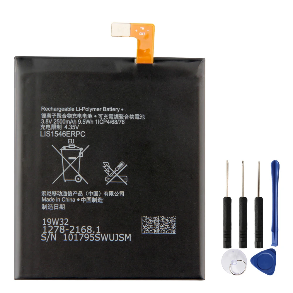 Replacement Battery LIS1546ERPC For Sony Xperia C3 S55T S55U Replacement Phone Battery With Free Tools 2500mAh
Replacement Battery LIS1546ERPC For Sony Xperia C3 S55T S55U Replacement Phone Battery With Free Tools 2500mAh