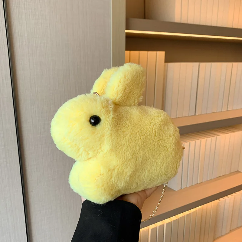 New Plush Bag Autumn Winter 2023 Soft Strange Things Cartoon Rabbit Funny Cute Shoulder Chain Small Round Bag
New Plush Bag Autumn Winter 2023 Soft Strange Things Cartoon Rabbit Funny Cute Shoulder Chain Small Round Bag