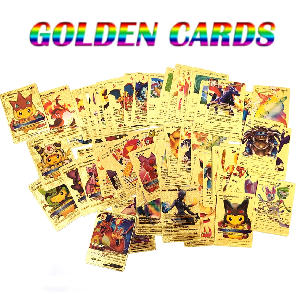 27/54/58pcs Pokemon Gold Silver Card Box Spanish/English/French Playing Cards Metalicas Charizard Vmax Gx Vstar Game Cards
27/54/58pcs Pokemon Gold Silver Card Box Spanish/English/French Playing Cards Metalicas Charizard Vmax Gx Vstar Game Cards