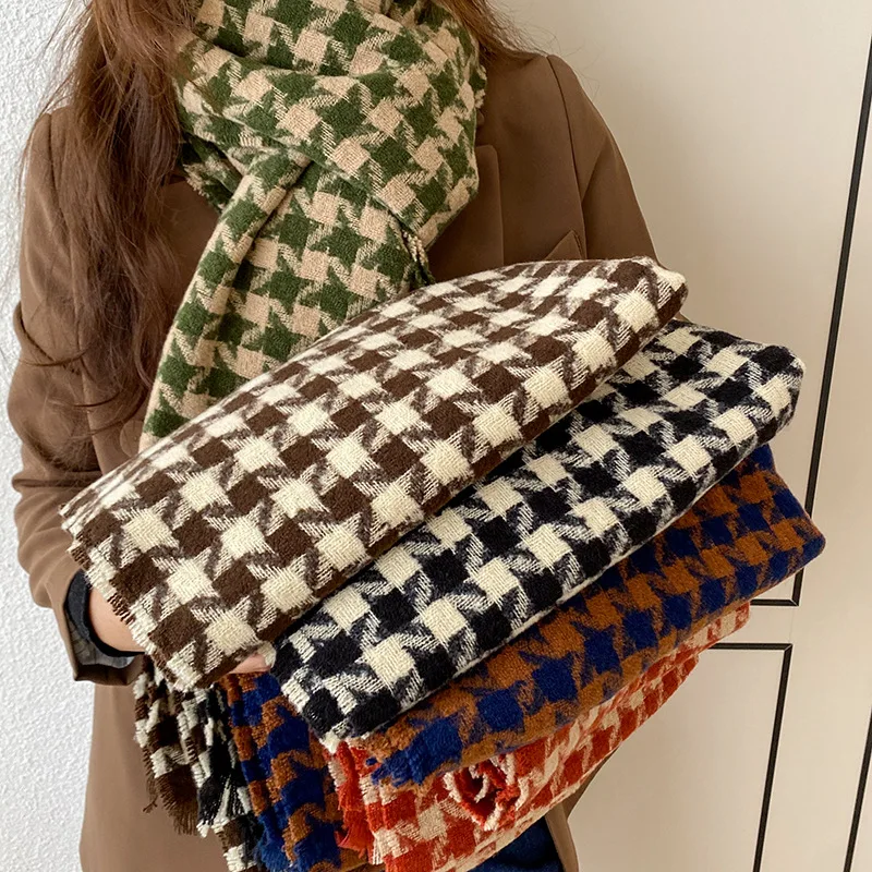 Women's Colorful Plaid Cashmere Scarf Winter Warm Thick Shawl Wraps Bufanda Mujer Fashion Tassel Hijab Stole Scarves
Women's Colorful Plaid Cashmere Scarf Winter Warm Thick Shawl Wraps Bufanda Mujer Fashion Tassel Hijab Stole Scarves