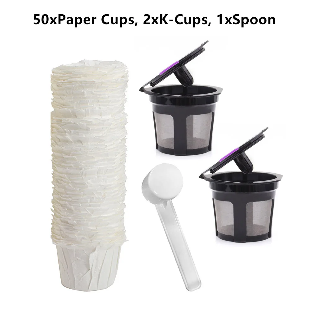 Practical Coffee Capsule Cup PP + Filter Paper White Spoon Filter Pod For K-Mini/K-Classic/K-Compact For Keurig
Practical Coffee Capsule Cup PP + Filter Paper White Spoon Filter Pod For K-Mini/K-Classic/K-Compact For Keurig