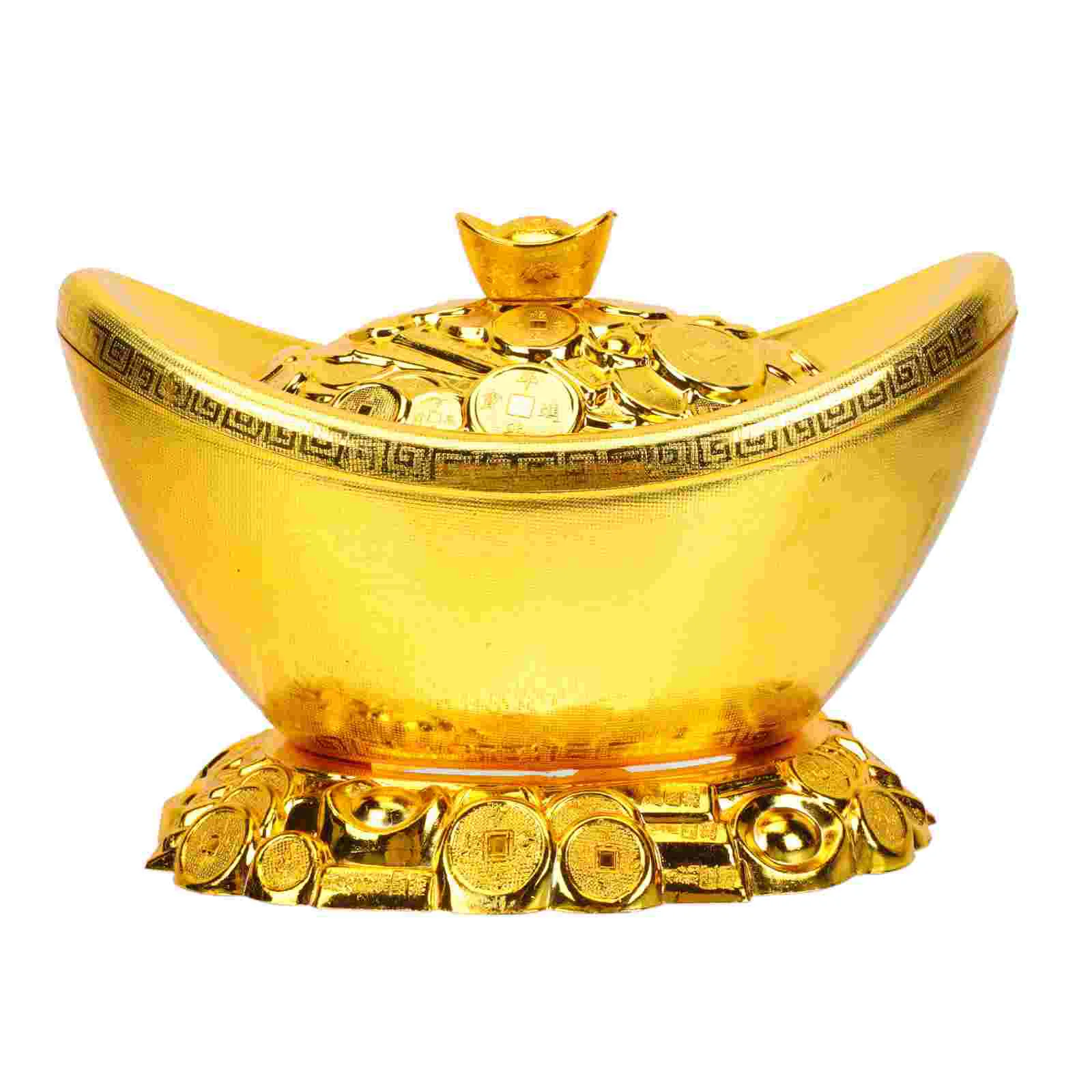 

1 шт., китайский золотой слиток, украшение Юань Бао, богатство, слиток, китайский подарок на новоселье