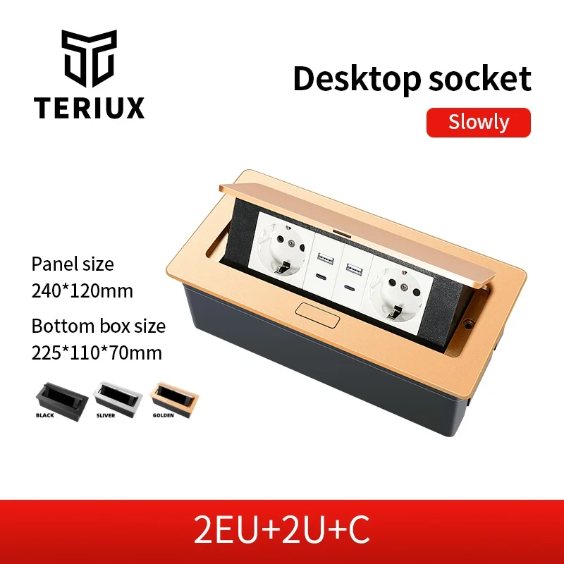 TERIUX Универсальная всплывающая розетка USB
TERIUX Универсальная всплывающая розетка USB