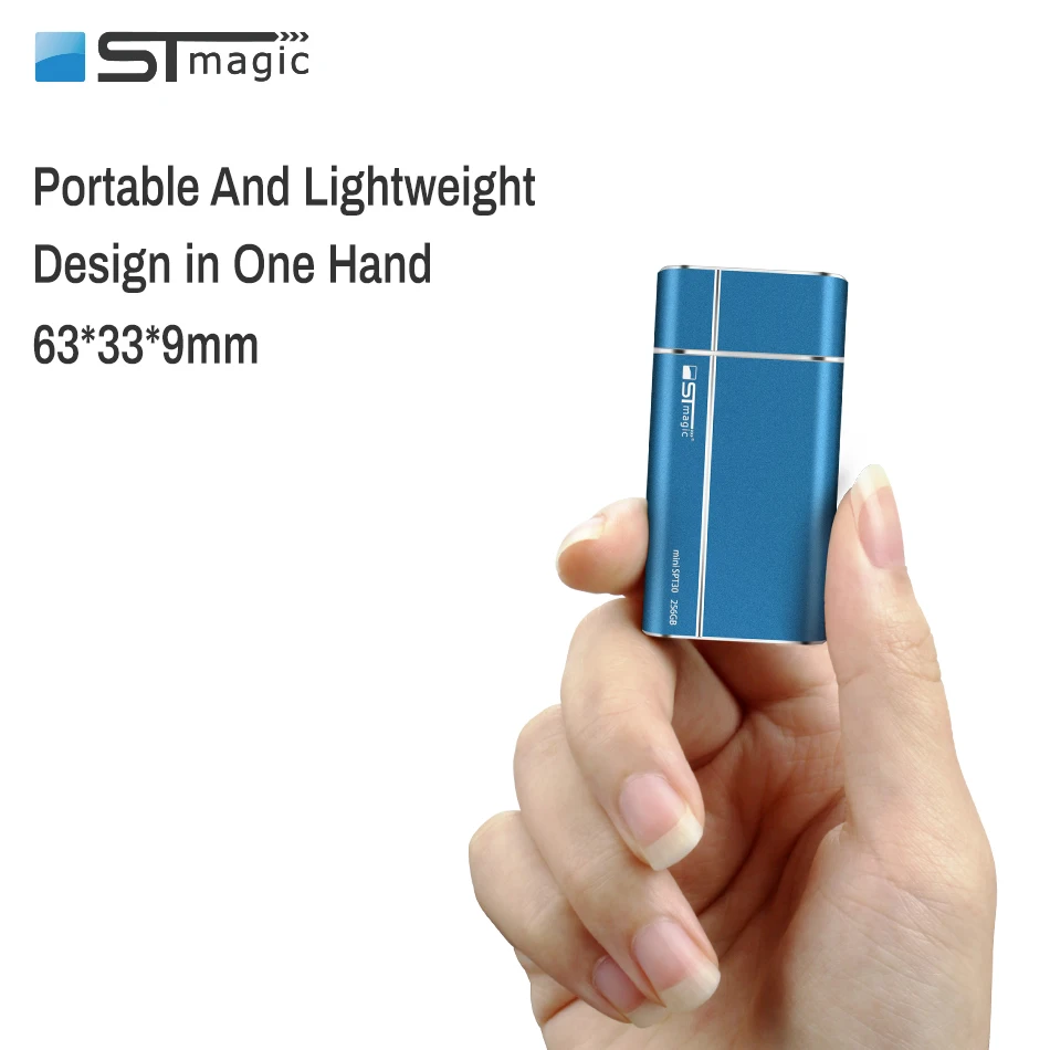 Внешний твердотельный накопитель Stmagic USB3.1 металлический Портативный SSD 128 ГБ 256 512