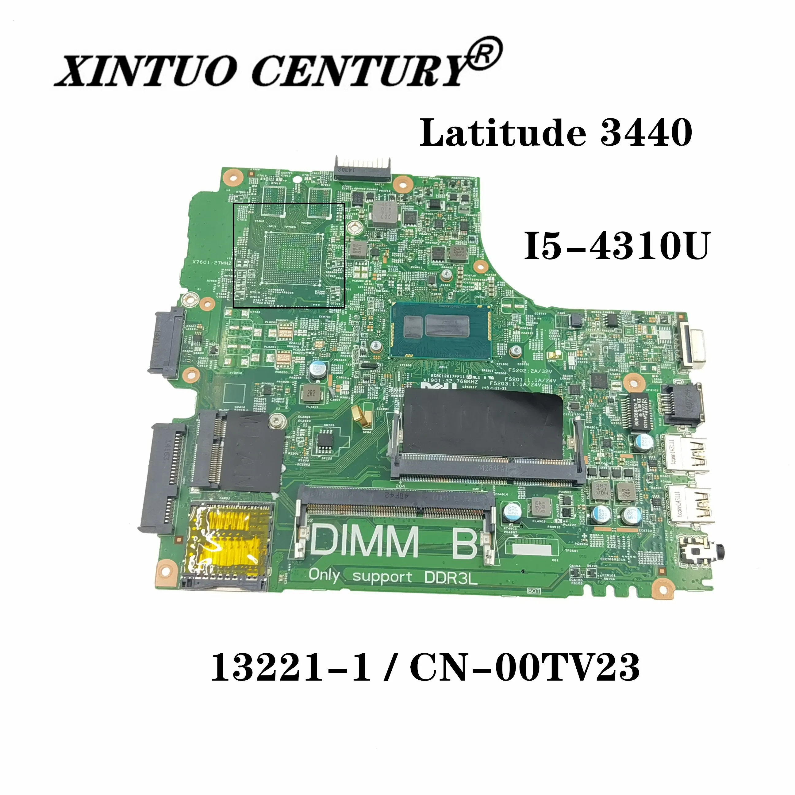 CN-00TV23 00TV23 0TV23 для материнской платы Dell Latitude 3440 DL340-HSW MB 13221-1 WVPHP W/ SR1EF I5-4210U 100% протестированная работа
CN-00TV23 00TV23 0TV23 для материнской платы Dell Latitude 3440 DL340-HSW MB 13221-1 WVPHP W/ SR1EF I5-4210U 100% протестированная работа