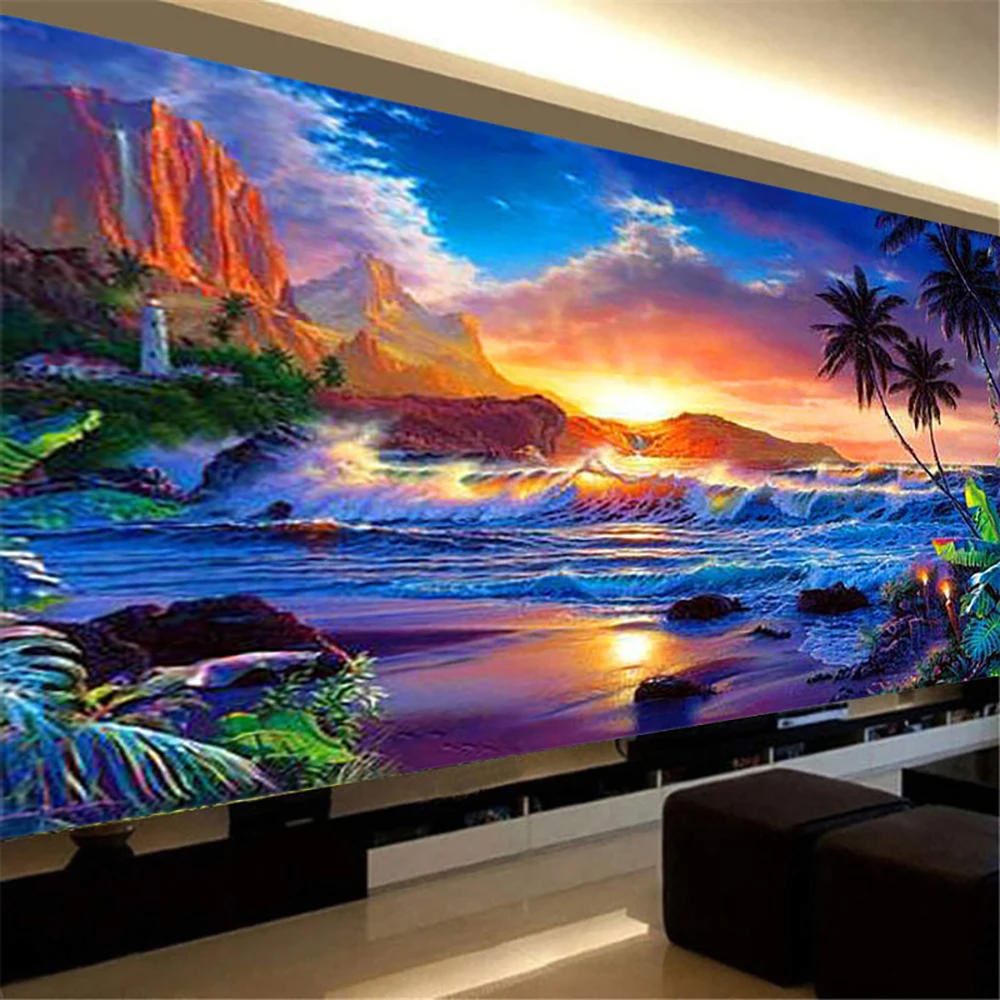 5D DIY Diamond Painting Sunset Beach Scenery Full Diamond Embroidery Kit Modern Landscape Wall Modern Living Room Art Home Decor
5D DIY Diamond Painting Sunset Beach Scenery Full Diamond Embroidery Kit Modern Landscape Wall Modern Living Room Art Home Decor