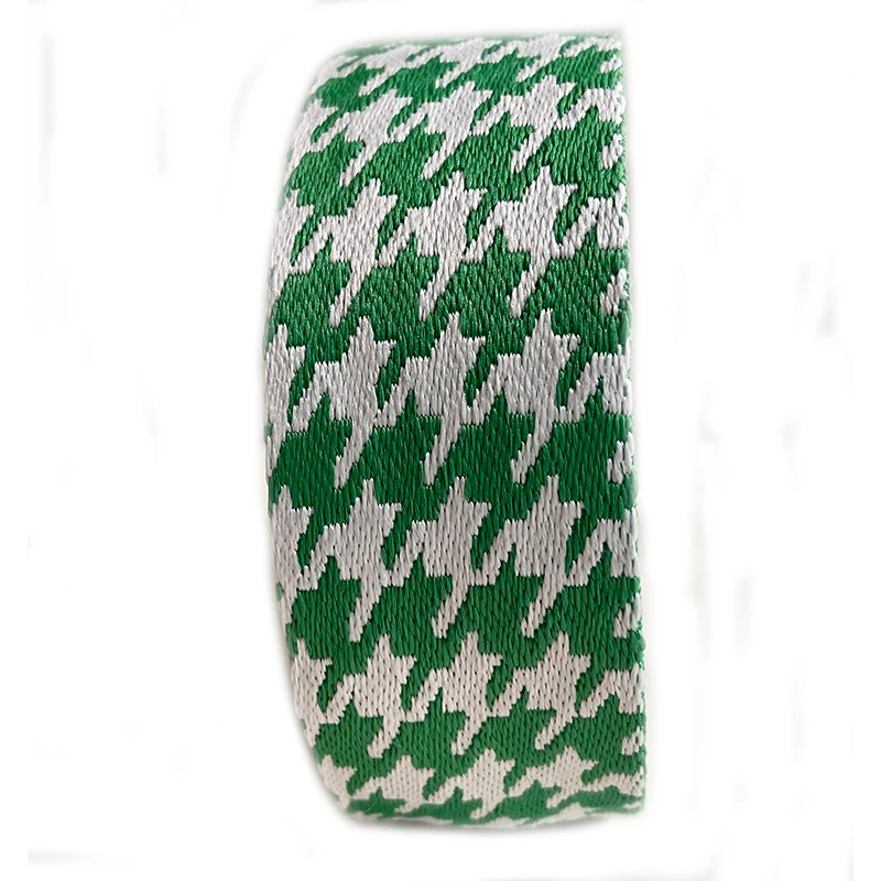 50MM Jacquard Webbing Strap For Bag Belt Hot Sale 2" Houndstooth Pattern Polyester Tape
50MM Jacquard Webbing Strap For Bag Belt Hot Sale 2" Houndstooth Pattern Polyester Tape