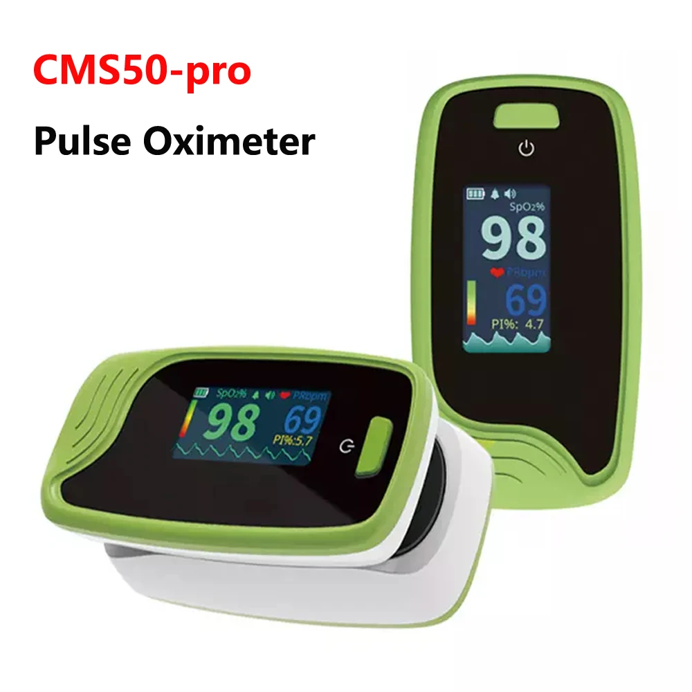 

CMS50-Pro Fingertip Pulse Oximeter OLED Digital Blood Oxygen PR Heart Rate SPO2 Monitor pulsossimetro oximetro