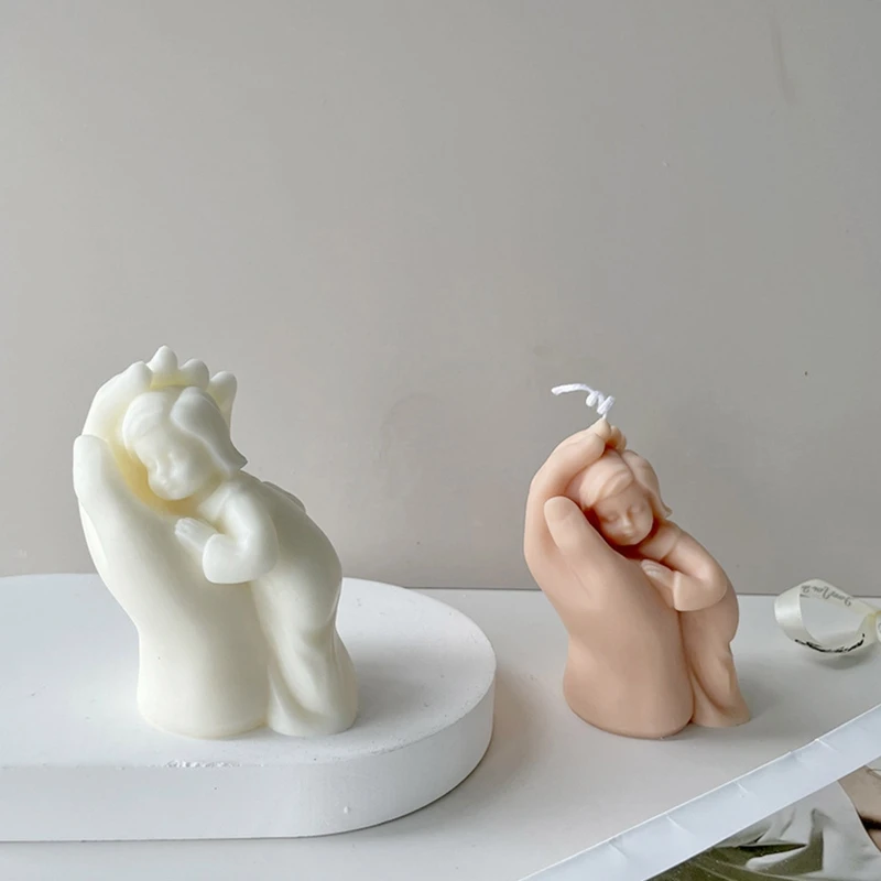 Unusual Candle Making Supply Silicone Candle Mould 3D Mother's Hand Shaped Silicone Mold for Candle Aromatherapy Making
Unusual Candle Making Supply Silicone Candle Mould 3D Mother's Hand Shaped Silicone Mold for Candle Aromatherapy Making
