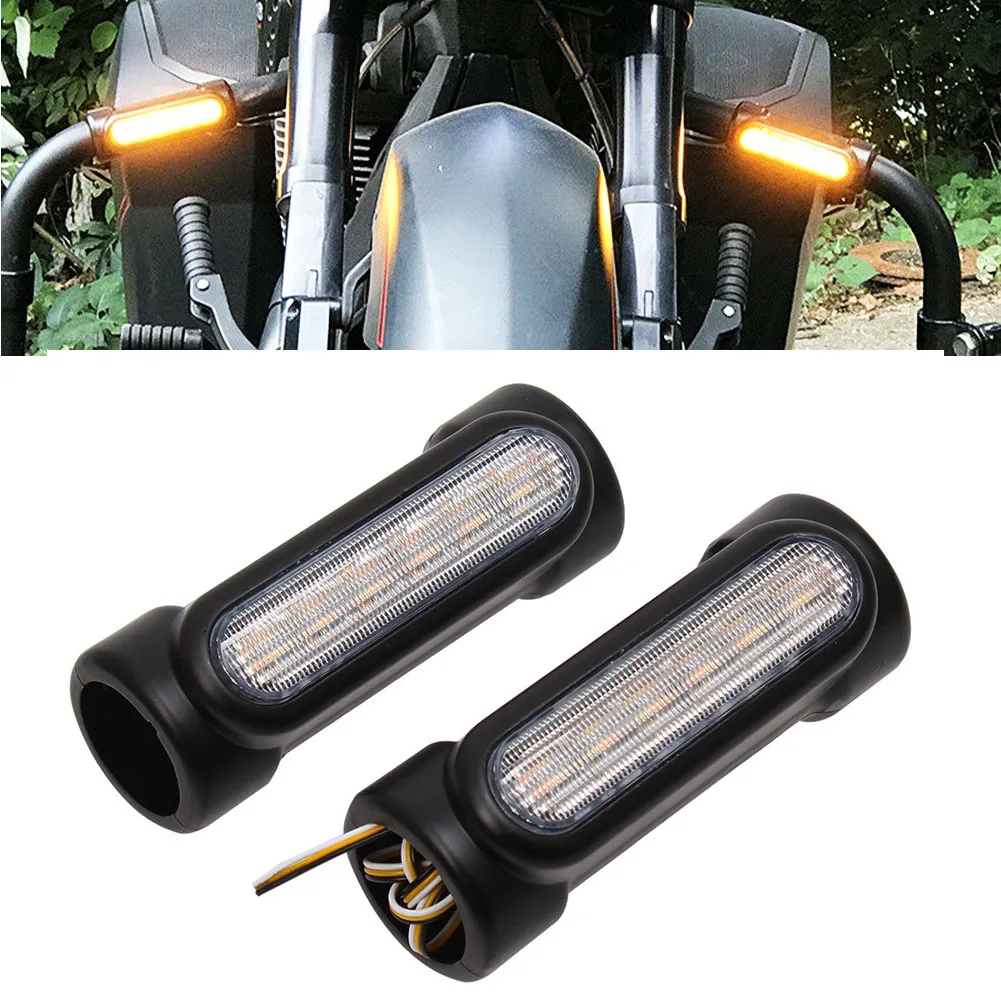 Motorcycle Crash Bars LED Highway Bar Switchback Driving Light/turn signal light For Harley bike Touring Victory Black
Motorcycle Crash Bars LED Highway Bar Switchback Driving Light/turn signal light For Harley bike Touring Victory Black