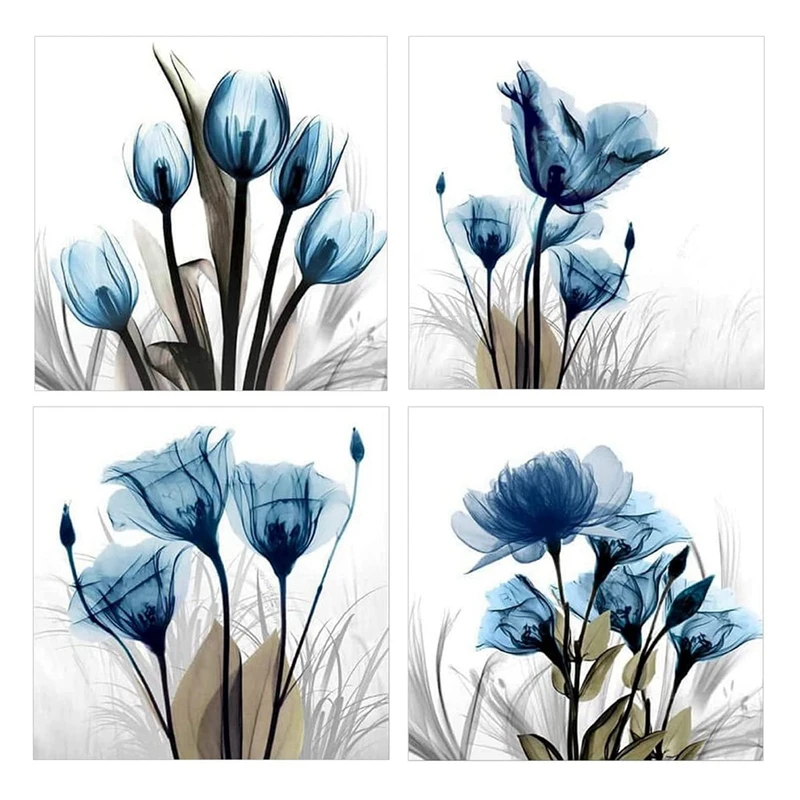 5D Diamond Painting Kit, 4 Pieces Flowers Diamond Painting Pictures, DIY Diamond Painting Children Adults 30X30cm
5D Diamond Painting Kit, 4 Pieces Flowers Diamond Painting Pictures, DIY Diamond Painting Children Adults 30X30cm