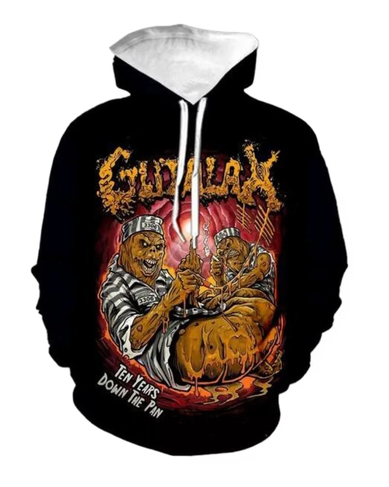 Новые модные женские/мужские толстовки с 3D принтом Gutalax Rock капюшоном в стиле
