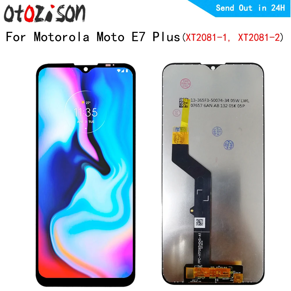 

6.5" IPS E7plus Display For Motorola Moto E7 Plus XT2081-1, XT2081-2 LCD Screen Touch Panel Digitizer WIth Frame Assembly