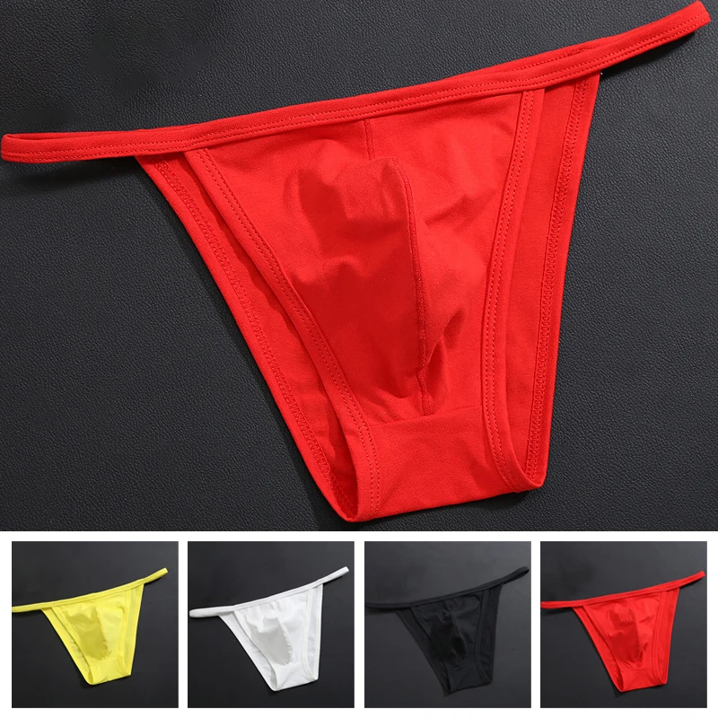 Men's Sexy Hot Elastic Solid Color Low-rise Thong Comfortable Briefs Solid Color Breathable Erotic Lingerie Underwear
Men's Sexy Hot Elastic Solid Color Low-rise Thong Comfortable Briefs Solid Color Breathable Erotic Lingerie Underwear