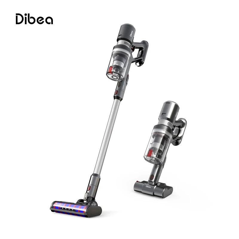 

China Famous Vacuum Cleaner Brand Dibea 2021 New Design Hand Stick Upright Household Washing Electric Cyclone Vacuum Cleaners