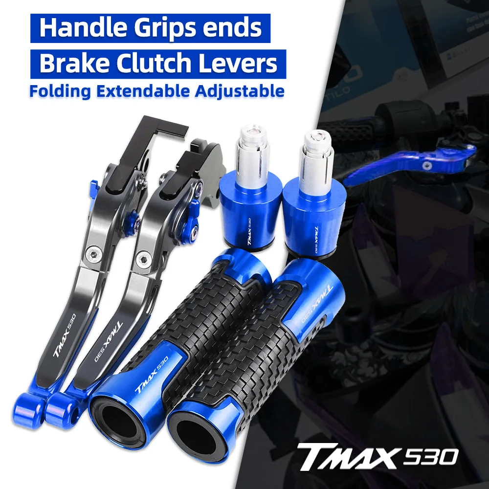 

TMAX 530 SX Motorcycle Aluminum Brake Clutch Levers Handlebar Hand Grips Ends For YAMAHA TMAX530 SX DX 2017 2018
